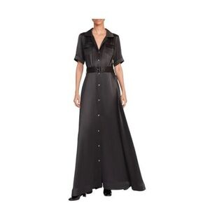 STAUD | Millie Short Sleeve Maxi Dress with Belt